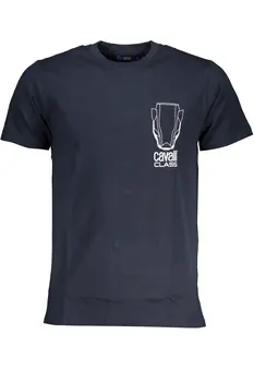 CAVALLI CLASS MEN'S SHORT SLEEVED T-SHIRT BLUE