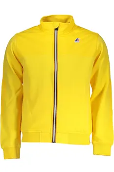 K-WAY YELLOW MEN'S ZIP SWEATSHIRT