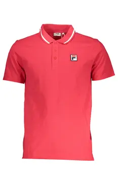 FILA MEN'S RED SHORT SLEEVED POLO SHIRT