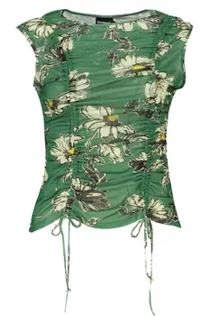 DESIGUAL GREEN WOMEN'S TANK TOP
