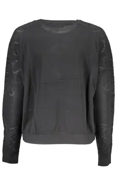 DESIGUAL BLACK WOMEN'S SWEATER