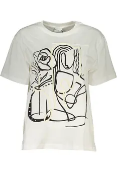 DESIGUAL WOMEN'S SHORT SLEEVE T-SHIRT WHITE
