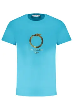 TRUSSARDI MEN'S SHORT SLEEVE T-SHIRT BLUE