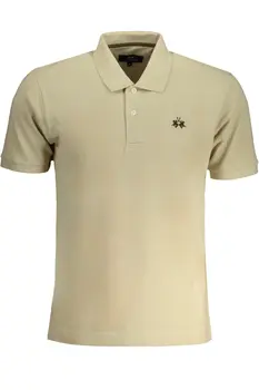 LA MARTINA MEN'S SHORT SLEEVED POLO SHIRT BEIGE
