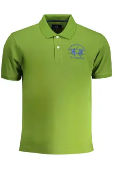 LA MARTINA MEN'S GREEN SHORT-SLEEVED POLO SHIRT
