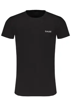 GAUDÌ MEN'S SHORT SLEEVE T-SHIRT BLACK