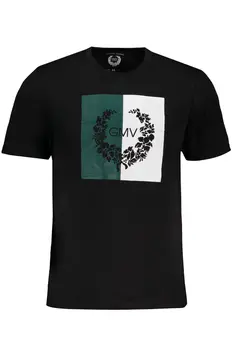 GIAN MARCO VENTURI MEN'S SHORT SLEEVE T-SHIRT BLACK