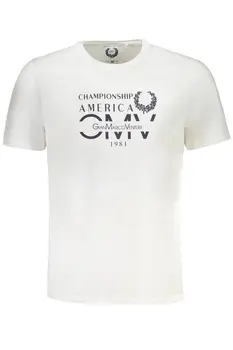 GIAN MARCO VENTURI MEN'S SHORT SLEEVED T-SHIRT WHITE