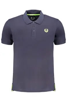 GIAN MARCO VENTURI MEN'S SHORT SLEEVED POLO SHIRT BLUE
