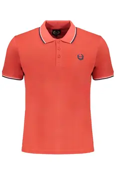 GIAN MARCO VENTURI MEN'S RED SHORT SLEEVED POLO SHIRT