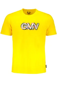 GIAN MARCO VENTURI YELLOW MEN'S SHORT SLEEVED T-SHIRT