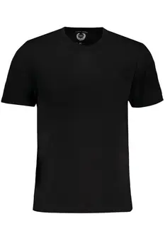 GIAN MARCO VENTURI MEN'S SHORT SLEEVED T-SHIRT BLACK