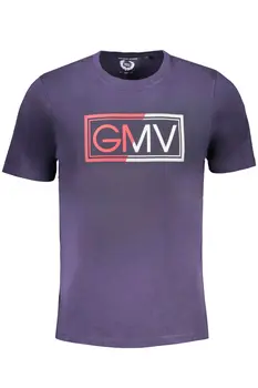 GIAN MARCO VENTURI MEN'S SHORT SLEEVED T-SHIRT BLUE