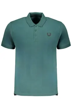 GIAN MARCO VENTURI GREEN MEN'S SHORT SLEEVED POLO SHIRT