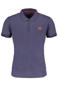 GIAN MARCO VENTURI MEN'S SHORT SLEEVED POLO SHIRT BLUE