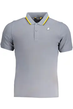 K-WAY GRAY MEN'S SHORT SLEEVED POLO SHIRT