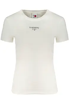 TOMMY HILFIGER WOMEN'S SHORT SLEEVE T-SHIRT WHITE