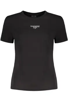 TOMMY HILFIGER WOMEN'S SHORT SLEEVE T-SHIRT BLACK