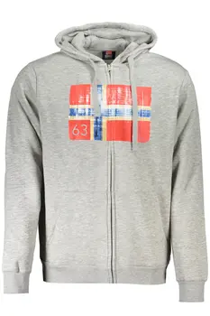 NORWAY 1963 MEN'S ZIP-UP SWEATSHIRT GREY