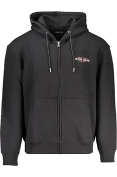 GUESS JEANS MEN'S ZIP-UP SWEATSHIRT BLACK