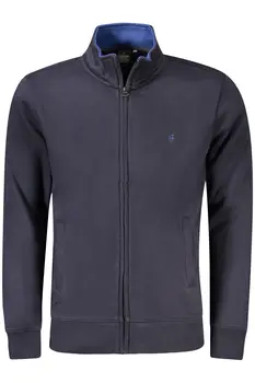COVERI MOVING MEN'S BLUE ZIP-UP SWEATSHIRT