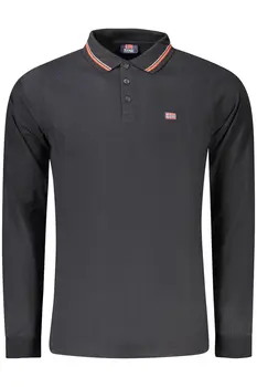 NORWAY 1963 MEN'S LONG SLEEVE POLO BLACK