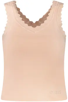 GUESS JEANS WOMEN'S PINK TANK TOP