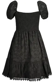 GUESS JEANS SHORT DRESS WOMEN BLACK