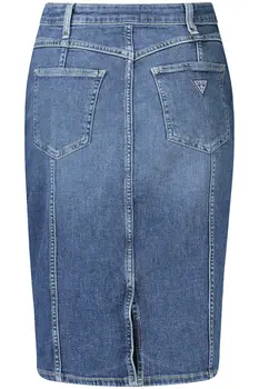 GUESS JEANS LONGUETTE SKIRT WOMEN BLUE