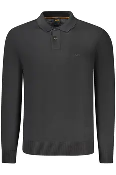 HUGO BOSS MEN'S BLACK SWEATER