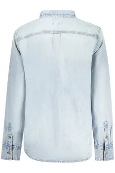 GUESS JEANS LONG SLEEVE SHIRT WOMEN BLUE