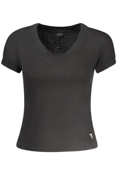 GUESS JEANS SHORT SLEEVE T-SHIRT WOMEN BLACK