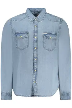 GUESS JEANS LONG SLEEVE SHIRT MEN BLUE
