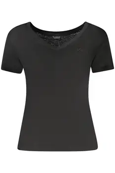 GUESS JEANS SHORT SLEEVE T-SHIRT WOMEN BLACK