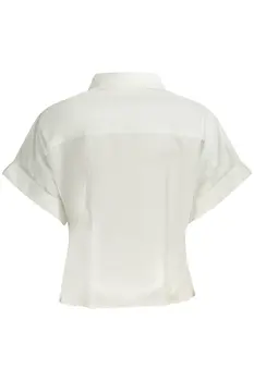 GUESS JEANS SHORT SLEEVE SHIRT WOMEN WHITE