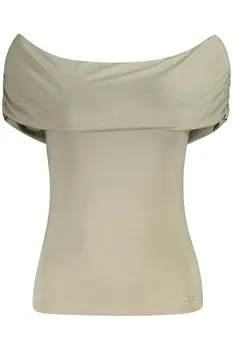 GUESS JEANS GREEN WOMEN'S SHORT SLEEVE T-SHIRT