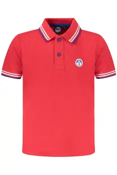 NORTH SAILS RED SHORT SLEEVE POLO SHIRT CHILDREN