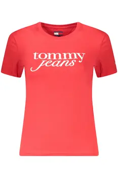 TOMMY HILFIGER WOMEN'S SHORT SLEEVE T-SHIRT RED