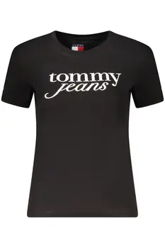 TOMMY HILFIGER SHORT SLEEVE T-SHIRT WOMEN BLACK