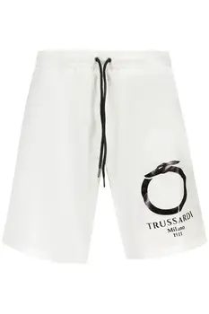TRUSSARDI MEN'S WHITE SHORT PANTS