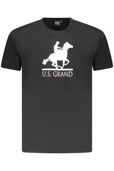 US GRAND POLO SHORT SLEEVE T-SHIRT MEN BLACK