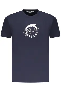 TRUSSARDI MEN'S SHORT SLEEVE T-SHIRT BLUE
