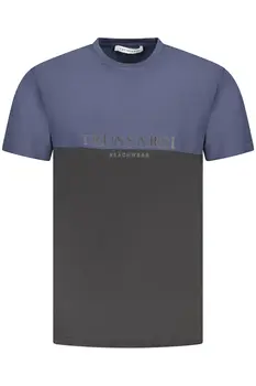 TRUSSARDI MEN'S SHORT SLEEVE T-SHIRT BLUE
