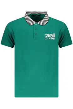 CAVALLI CLASS POLO SHORT SLEEVES MEN GREEN
