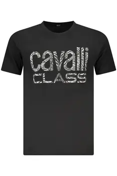 CAVALLI CLASS SHORT SLEEVE T-SHIRT MEN BLACK