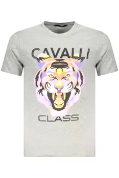CAVALLI CLASS SHORT SLEEVE T-SHIRT MEN GREY