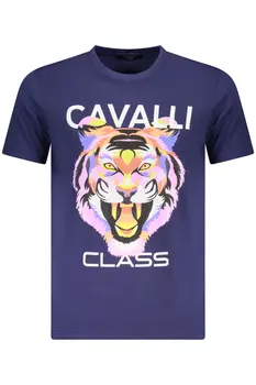 CAVALLI CLASS SHORT SLEEVE T-SHIRT MEN BLUE