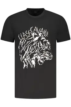 CAVALLI CLASS SHORT SLEEVE T-SHIRT MEN BLACK