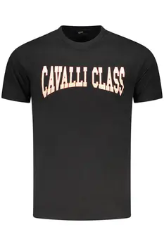 CAVALLI CLASS SHORT SLEEVE T-SHIRT MEN BLACK