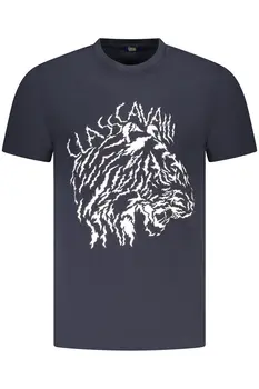 CAVALLI CLASS SHORT SLEEVE T-SHIRT MEN BLUE